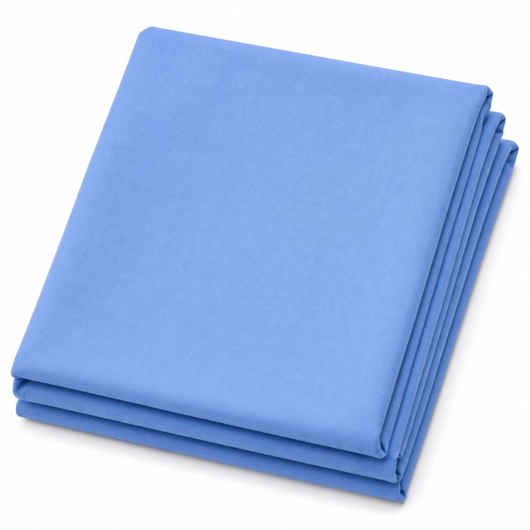 Sky Blue Plain Linen Premium Soft Fabric